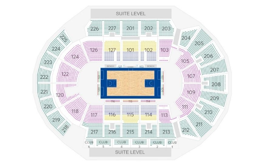 Stockton Arena Seating Rows